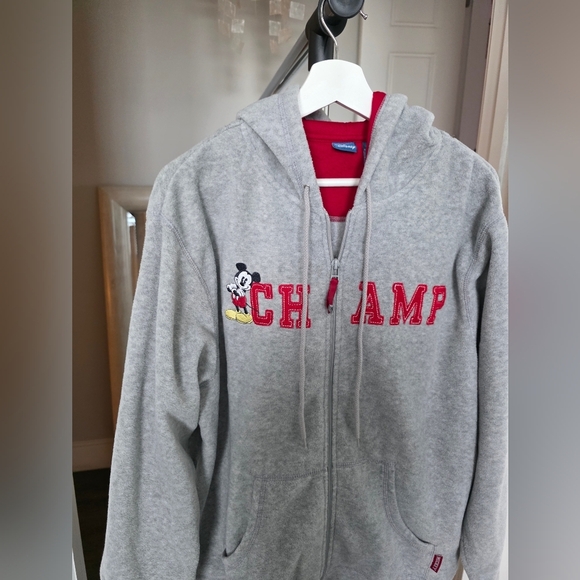 Disney Mickey Mouse Champ Fleece Full Zip Hoodie Size XL - Picture 4 of 8